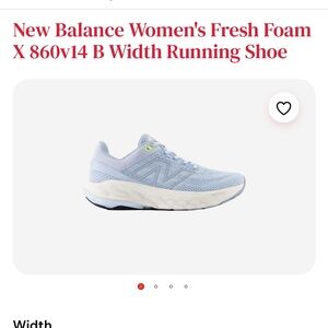 New Balance Blue Athletic Shoes Fresh Foam X 860v14